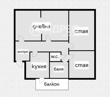 Тристаен апартамент, София, Център, 675227, Снимка 1