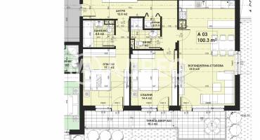 Тристаен апартамент, София, Малинова Долина, 687228, Снимка 2