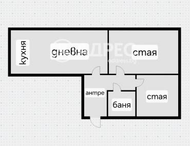 Тристаен апартамент, София, Обеля 2, 692228, Снимка 1