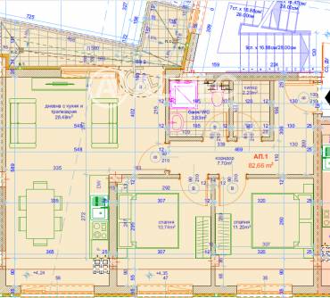 Тристаен апартамент, Варна, Лятно кино Тракия, 614229, Снимка 1