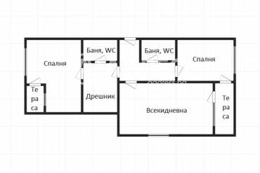 Тристаен апартамент, Бургас, Меден рудник - зона В, 639232, Снимка 1