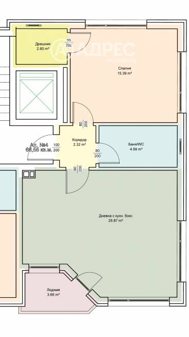 Двустаен апартамент, Варна, Погребите, 659232, Снимка 1