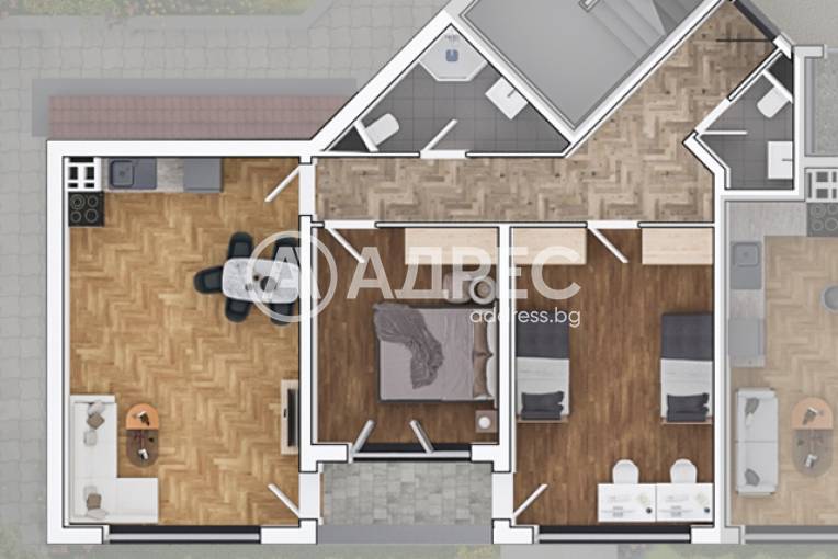 Тристаен апартамент, София, Овча купел 1, 644233, Снимка 1