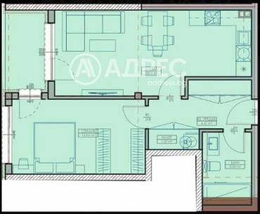Двустаен апартамент, Варна, Кайсиева градина, 679233, Снимка 1