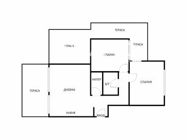Тристаен апартамент, Варна, к.к. Св.Св. Константин и Елена, 666236, Снимка 1