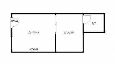 Едностаен апартамент, Варна, Колхозен пазар, 671239, Снимка 1