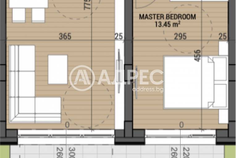 Двустаен апартамент, София, Камбаните, 684240, Снимка 3