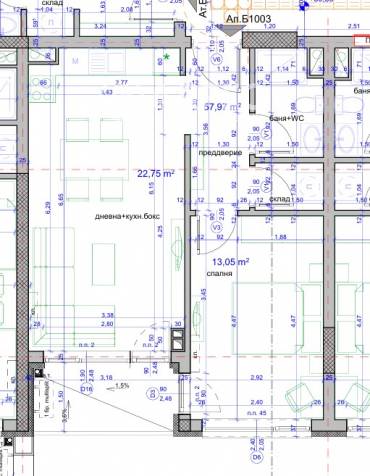 Двустаен апартамент, Бургас, Изгрев, 676243, Снимка 1