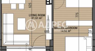 Двустаен апартамент, София, Камбаните, 684243, Снимка 3