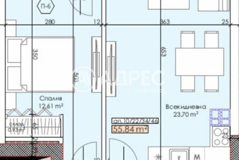 Двустаен апартамент, Пловдив, Тракия, 690243, Снимка 1