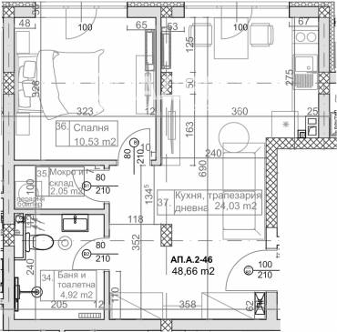 Двустаен апартамент, Варна, к.к. Слънчев ден, 644246, Снимка 1
