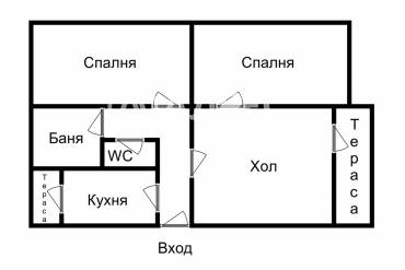 Тристаен апартамент, Пловдив, Прослав, 635247, Снимка 2