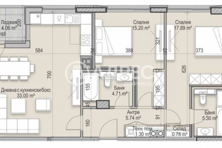 Тристаен апартамент, София, Кръстова вада, 662247, Снимка 3