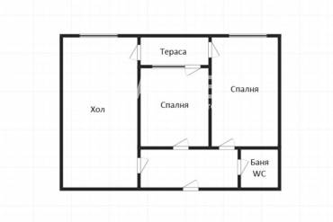 Тристаен апартамент, Бургас, Меден рудник - зона А, 628248, Снимка 1