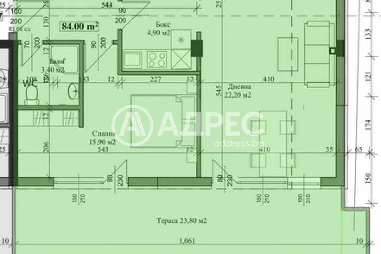 Двустаен апартамент, Велико Търново, Бузлуджа, 682248, Снимка 4