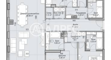 Многостаен апартамент, София, Кръстова вада, 662249, Снимка 3