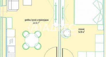 Двустаен апартамент, София, Малинова Долина, 685249, Снимка 4
