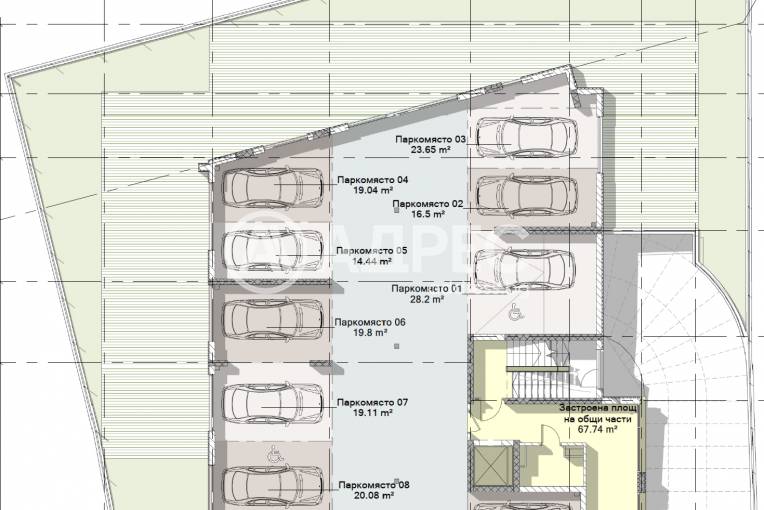 Тристаен апартамент, София, Полигона, 613250, Снимка 2