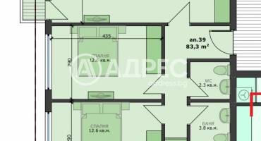 Тристаен апартамент, Варна, Погребите, 668250, Снимка 2