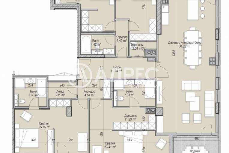 Многостаен апартамент, София, Кръстова вада, 662251, Снимка 3