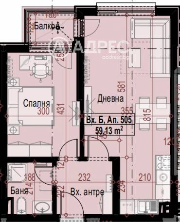 Двустаен апартамент, София, Малинова Долина, 675252, Снимка 1