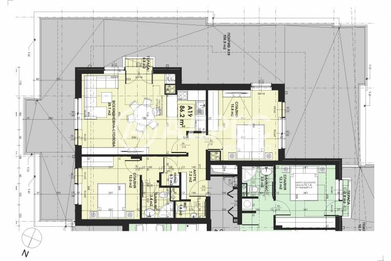 Тристаен апартамент, София, Малинова Долина, 687252, Снимка 2