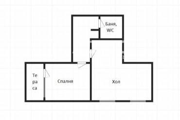 Двустаен апартамент, Бургас, Изгрев, 629253, Снимка 1