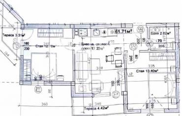 Тристаен апартамент, Нови хан, 685254, Снимка 1