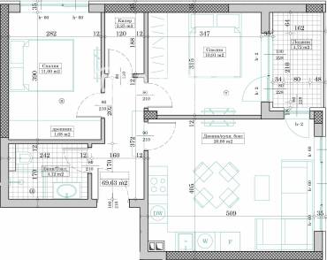 Тристаен апартамент, Варна, Кайсиева градина, 671255, Снимка 1