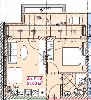 Двустаен апартамент, Созопол, местност Месаря, 644257, Снимка 1