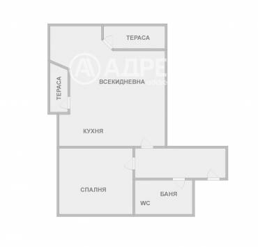 Двустаен апартамент, Варна, Колхозен пазар, 679257, Снимка 1