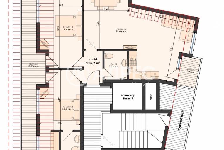 Тристаен апартамент, Варна, Погребите, 668258, Снимка 2