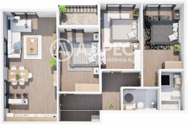 Многостаен апартамент, Пловдив, Прослав, 688258, Снимка 1