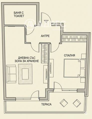 Двустаен апартамент, Варна, Победа, 694258, Снимка 1