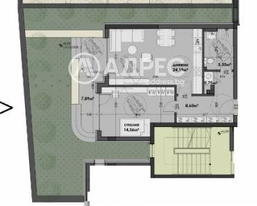 Двустаен апартамент, Варна, Изгрев, 653262, Снимка 1