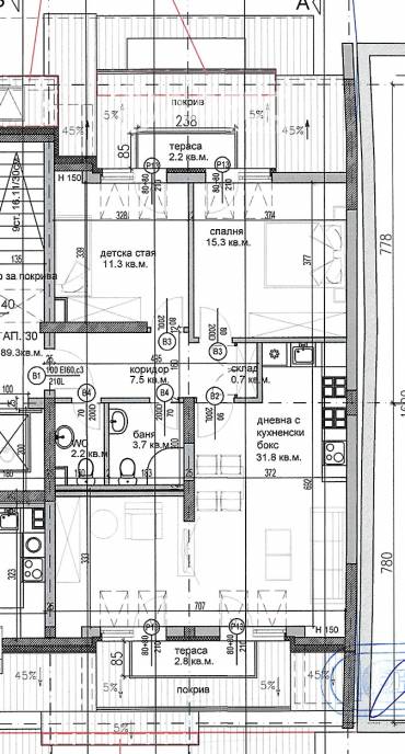 Тристаен апартамент, София, Зона Б 19, 684266, Снимка 1