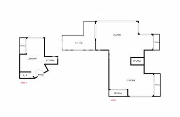 Тристаен апартамент, Варна, Погребите, 621267, Снимка 1