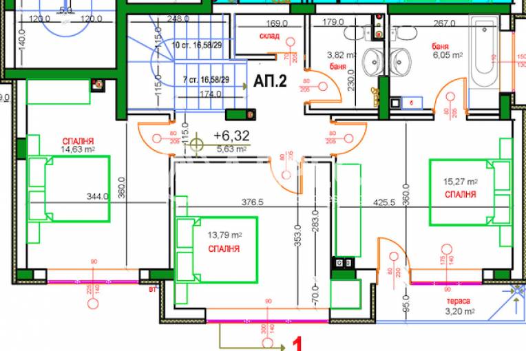 Многостаен апартамент, София, в.з. Киноцентъра част III, 672267, Снимка 3