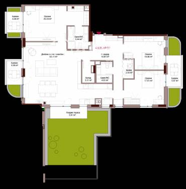 Многостаен апартамент, София, Хладилника, 645268, Снимка 1