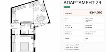 Двустаен апартамент, София, Оборище, 702268, Снимка 1