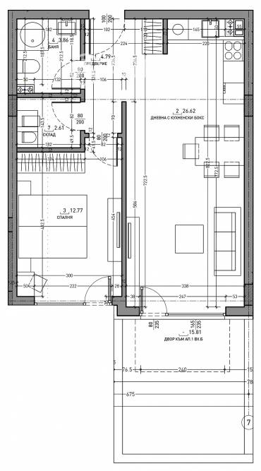 Двустаен апартамент, София, Малинова Долина, 640270, Снимка 1