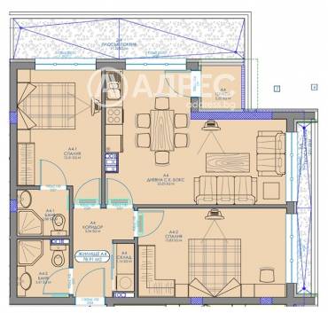 Тристаен апартамент, София, Обеля 2, 684271, Снимка 1