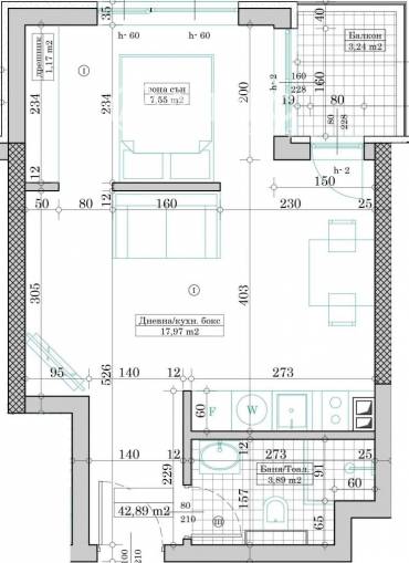 Двустаен апартамент, Варна, Кайсиева градина, 671272, Снимка 1