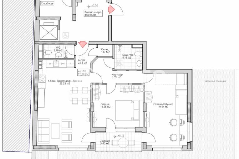 Тристаен апартамент, София, Лозенец, 660273, Снимка 4