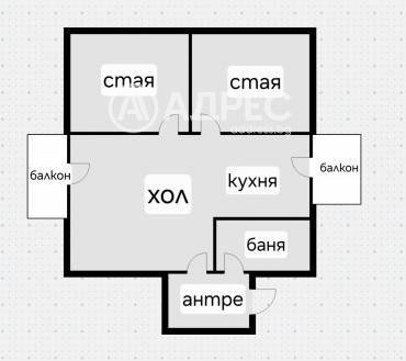Тристаен апартамент, София, Център, 668273, Снимка 1