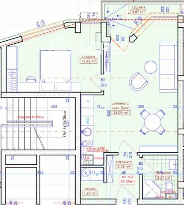 Двустаен апартамент, Бургас, Меден рудник - зона Д, 644275, Снимка 1