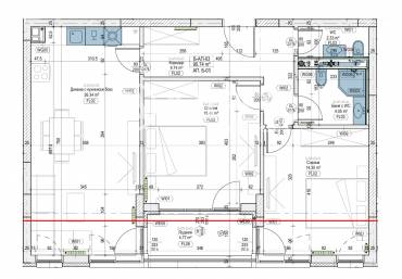 Тристаен апартамент, София, Младост 2, 645275, Снимка 1