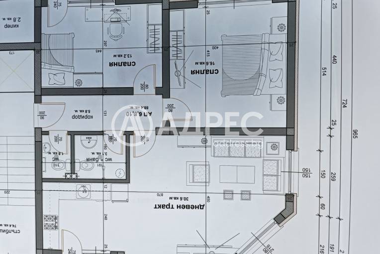 Тристаен апартамент, Разград, Широк център, 677277, Снимка 6