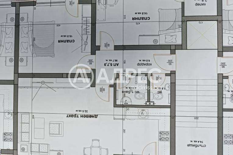 Тристаен апартамент, Разград, Широк център, 677277, Снимка 7
