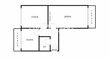 Тристаен апартамент, Варна, Чайка, 701280, Снимка 3